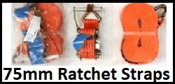 75mm ratchet straps